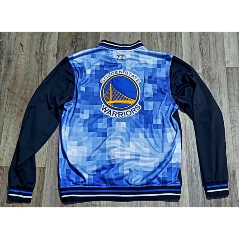 NBA Retro - Size L - Golden State Warriors - ZipWay Tear Away Full Zip J…